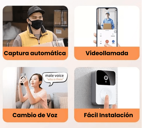 Timbre Inalámbrico Inteligente con Cámara